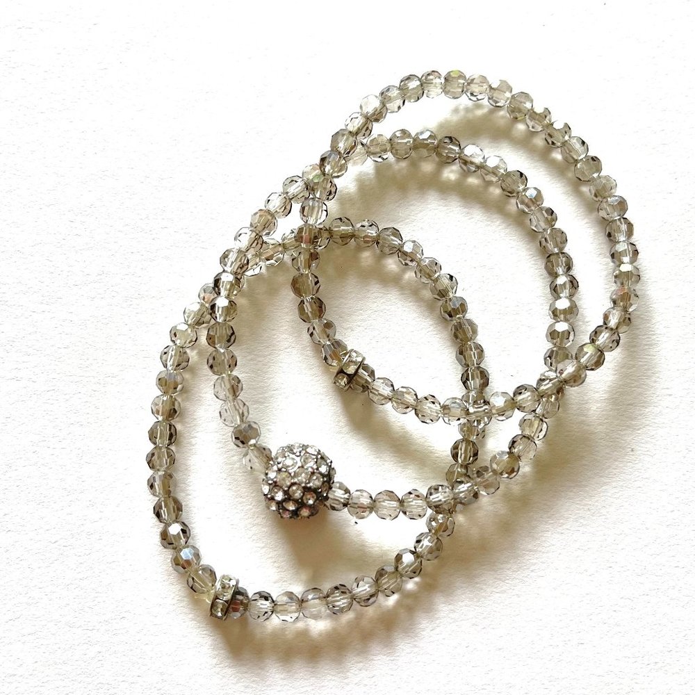 Crystal Beaded Bracelet Set